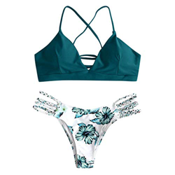 riou Bikini Conjuntos de Bikinis para Mujer Push Up Mujeres Traje de BañO Estampado Bohemio Dividido BañAdores con Relleno Tops y Braguitas Mujer 2019 en oferta