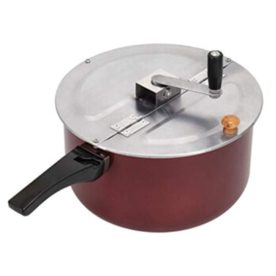 middle Máquina De Palomitas De Maíz con Manivela, Olla De Palomitas De Maíz, Cocina De Inducción De Estufa De Gas De Doble Uso