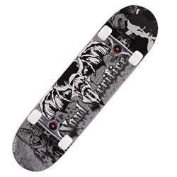 Skateboard doble Kick 7 capas Decks 31"x20.32" Pro Complete Canadiense Maple Wood Longboards para adolescentes adultos principiantes niñas niños (negr en oferta