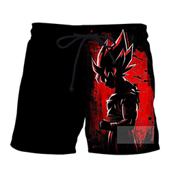 NIEWEI-YI Hombre Bañador Shorts 3D Playa Natacion Pantalon Corto Poliéster Secado Rápido Ligero Moda Shorts Dragon Ball,M precio