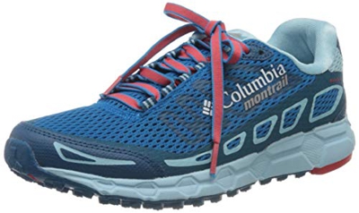 Columbia Bajada III, Zapatillas de Running para Asfalto para Mujer, Azul (Deep Ocean, Red 458), 41.5 EU