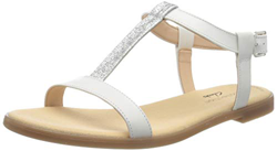 Clarks Bay Rosa, Sandalias con Tira Vertical para Mujer, Blanco (White Combi White Combi), 39 EU características