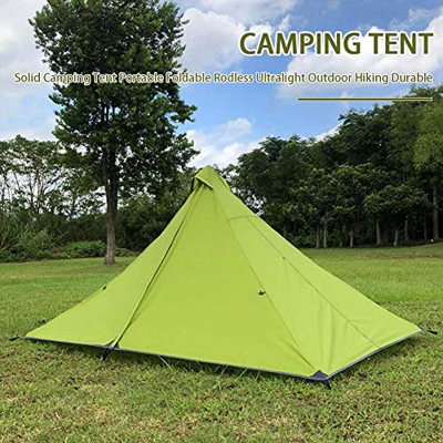 Amusingtao Tienda de Campaña, 1Y 2 Persona Plegable Rodless Ligero Mochilero Tienda Impermeable Fácil Setup Tienda para Exterior, Senderismo Montañero