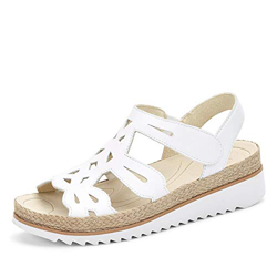 Gabor Shoes Gabor Jollys, Sandalia con Pulsera para Mujer, Blanco (Weiss 21), 37 EU en oferta