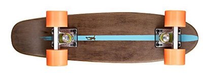 Ridge Skateboards Maple Mini Dark Dye - Longboard, Color Naranja, Talla 22-Inch