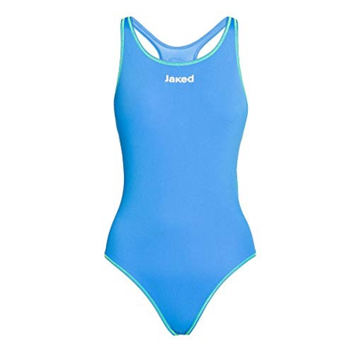 Jaked Bañador De Mujer Traje De Una Pieza Milano, En Color Liso, Tejido Elástico, Cómodo, Adherente, Slim Fit, Modelante, Elegante, Profesional, Ideal