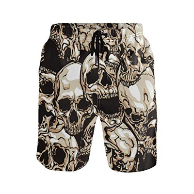Wamika Cool Skulls Hawaiian - Bañador para hombre