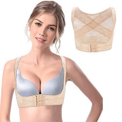 Brrnoo Cinturón Corrector Postura Posterior, Corrector Soporte Espalda para Mujer Pecho Ayuda(L-Beige) características