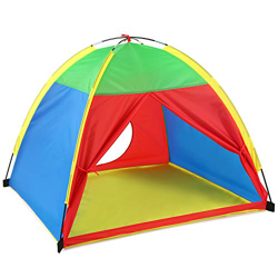 TOMSHOO Tienda de Campaña Infantil,Tienda casa Portátil para Niños Casa de Juego 120 * 120 * 102cm (Azul) en oferta