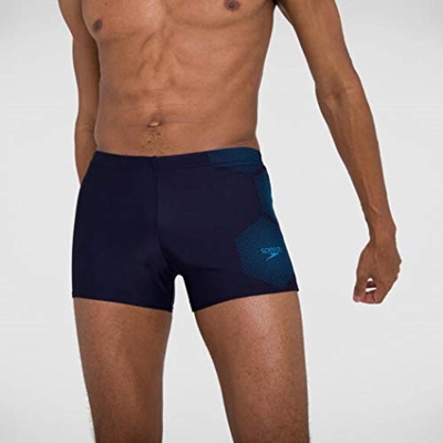 Speedo Tech Placement Aquashort Am Bañador, Hombre, True Navy/Pool, 38