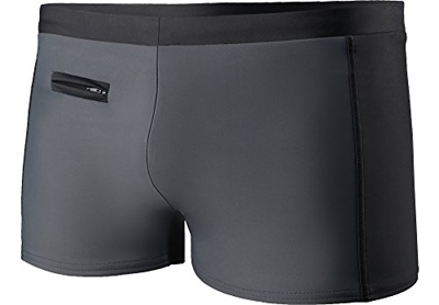 Ladeheid Bañador de Natación Short Baño Hombre LA40-101 (Gris/Negro, S)