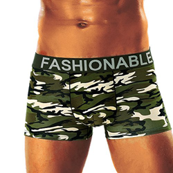 VPASS Bóxers para Hombre Algodón Ropa Interior Camuflaje Deportiva elástica y ultrasuave, Corte clásico, Calzoncillos Ajustados Transpirable, Comodida precio
