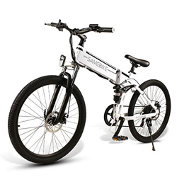 Bicicleta Eléctrica Plegable 350W/500W 26 Pulgadas 32km/h para Adultos de Aluminio Bicicletas de Montaña/Carretera/Ciudad Batería Removible de 48V 10A características