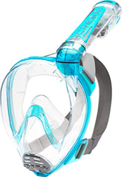 Cressi Duke Dry Full Face Mask Mascara de Buceo Snorkel Seca Cara Completa, Unisex Adulto, Aquamarin, S/M características