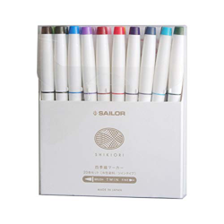 Sailor Calligraphy Shikiori - Brochas (20 unidades) características