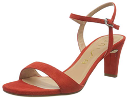 Unisa Mechi_KS, Sandalias con Punta Abierta para Mujer, Rojo (Corallo Corallo), 36 EU precio