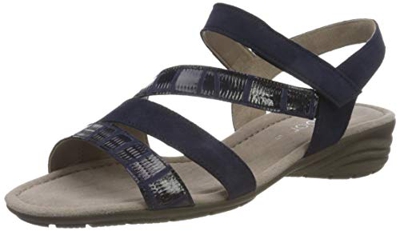 Gabor Shoes Gabor Casual, Sandalia con Pulsera para Mujer, Azul (Bluette 36), 42 EU