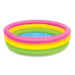 LEMON TREE SL Piscina Hinchable 3 Aros Tricolor Medidas 102 x 25 cm características