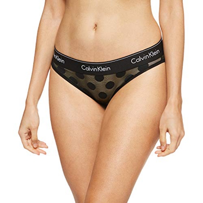 Calvin Klein Braguita de Bikini, Negro (Black_DTM WB 6WA), (Talla del Fabricante: X-Large) para Mujer