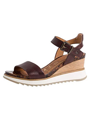 Tamaris 1-1-28015-24, Sandalia con Pulsera Mujer, Marrón (Cafe 335), 41 EU