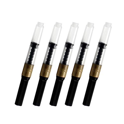 Zoohot Convertidor de la tinta, Estilo de tornillo, Ajuste para Jinhao, Baoer, Pen, Duke Pluma fuente Y el 95% pluma china, Paquete de 5