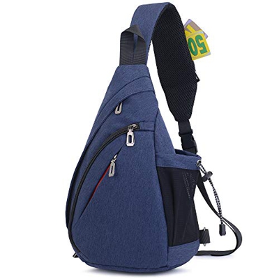 JSDing Bolso Pecho Hombre Mujer | Mochila Cruzada Impermeable | Bandoleras Cruzada Bolso Bandolera Bolso Deportivo para Aire Libre Gimnasio Viajes Sen
