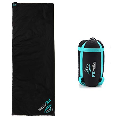 FE Active Saco de Dormir Ultraligero - Saco de Dormir Impermeabile Tres Estaciones Saco de Dormir Compacto para Exteriores, Camping, Mochilero, Sender