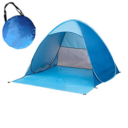 Tienda de Playa Pop Up Impermeable - Robusta, Ultraligera Tienda de Playa Perfectamente Adecuada como protección Solar en la Playa, el mar y el Lago ( precio