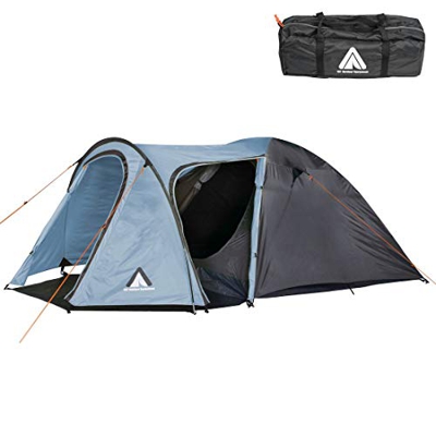 10T Outdoor Equipment Jumbuck Arona-Tienda de campaña Tipo iglú para 3 Personas (Impermeable, 5000 mm), Unisex-Adultos, Azul y Gris JA3, 3 Personen-33