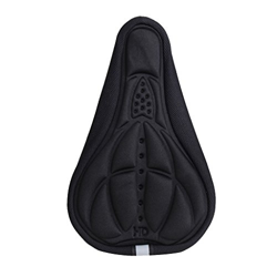 Gazechimp Funda de Sillín de 3D Esponja Cubierta de Amortiguador Accesorio para MTB Bicicleta - Negro, 280 x 160 x 20 mm precio