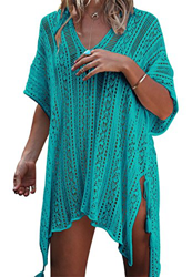 Kfnire Traje de baño de Las Mujeres Bikini Traje de baño Vestido de Playa Crochet (A- Verde) características