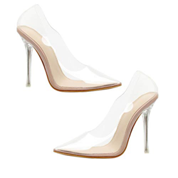 Happyyami Bombas Transparentes para Mujer Sandalias de Punta Puntiaguda para Mujer Sandalias de Verano Zapatos de Tacón de Aguja Zapatos de Vestir par características