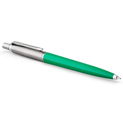 Parker Jotter Originals colección de bolígrafos, acabado retro verde de los 90, punta mediana, tinta azul, una unidad