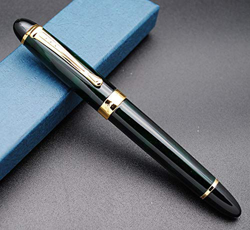 JINHAO X450 - Pluma estilográfica de punta M, color Flores de hielo verdes características