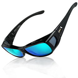 Duco polarizado sobre gafas de ajuste envolvente sobre los vasos para la miopía 8953 (M - Azul) precio