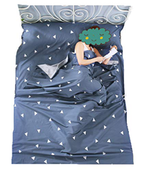 Stillshine Saco de Dormir de Algodón Sábana y Saco de Dormir Portátil Bolsa de Dormir para Adultos Hotel Hostel Camping Senderismo Avión Tren (Triángu en oferta