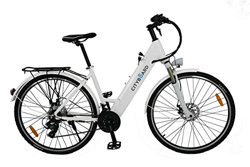 Cityboard S1 White Bicicleta Eléctrica de Paseo de 26", Adultos Unisex, Blanco en oferta