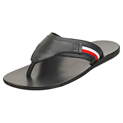 Tommy Hilfiger Elevated Corporate Sandal, Sandalias con Punta Abierta para Hombre, Negro (Black Bds), 43 EU características