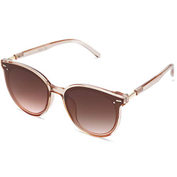SOJOS Gafas De Sol Para Mujer Hombre Marco Plastico Redondo Retro BLOSSOM SJ2067 (C5 Marco Cafe Transparente/Lente Cafe, 60) en oferta
