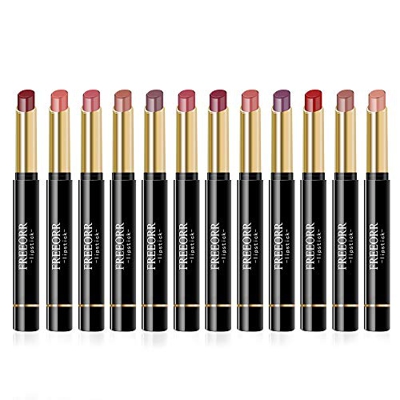 Ownest Matte Lipstick Set, 12PCS Nude Moisturizer Smooth Lipstick, Impermeable líquido Lápiz labial de larga duración Mate Maquillaje Velvet Lip Gloss