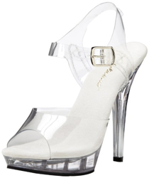 Pleaser LIP-108 - Zapatos de tacón para mujer, color transparente, talla 5 UK características