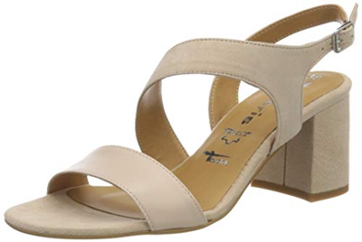 Tamaris 1-1-28385-24, Sandalias de Talón Abierto Mujer, Rosa (Rose/Rose Lea. 505), 39 EU