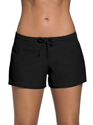 Dolamen Mujer Shorts de baño, trajes de baño Bañador Deportivo Traje de Baño Bañador de natación Bikini Para Mujer bragas pantalones cortos, Con cordó en oferta