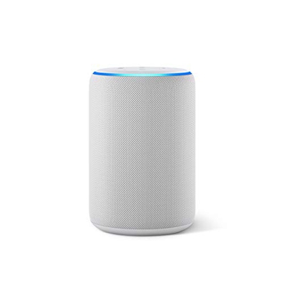 Amazon Echo (3.ª generación) reacondicionado certificado, altavoz inteligente con Alexa, tela de color gris claro