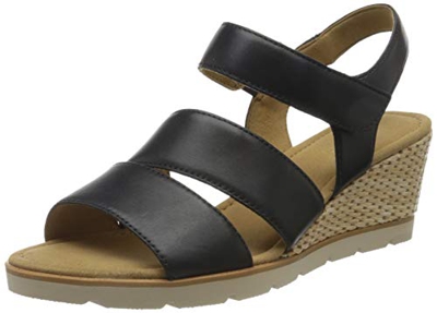 Gabor Shoes Gabor Basic, Sandalia con Pulsera para Mujer, Azul (Midnight 26), 36 EU