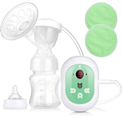 Lictin Sacaleches Eléctrico - Extractor de Leche con Función de Masaje, Pantalla LED 2 Modos y 9 Niveles Ajustables con 2 Almohadillas de Lactancia, S características