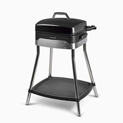 IKOHS R&B King - Barbacoa Eléctrica de Exterior, con Patas Acero Inoxidable, 2000W, Termostato Regulable en 5 potencias, Plancha de la Parrilla de 3 S características