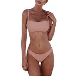 meioro Conjuntos de Bikinis para Mujer Push Up Bikini Traje de baño de Tanga de Cintura Baja Trajes de baño Adecuado Viajes Playa La Natacion (S, Rosa características