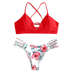 riou Bikini Conjuntos de Bikinis para Mujer Push Up Mujeres Traje de BañO Estampado Bohemio Dividido BañAdores con Relleno Tops y Braguitas Mujer 2019 en oferta