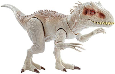 Jurassic World - Dino Rivals Indominus Rex, dinosaurio de juguete para niños +4 años (Mattel GNH35), Embalaje sostenible